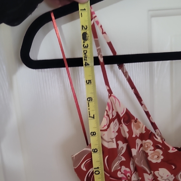 Anthropologie Terracotta and Pink Patterned Dress - Picture 9 of 10